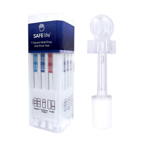 10-Panel SafeLife T-Square Saliva Drug Test by Wondfo USA